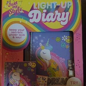 Just My Style Light-Up Unicorn Diary - Purple